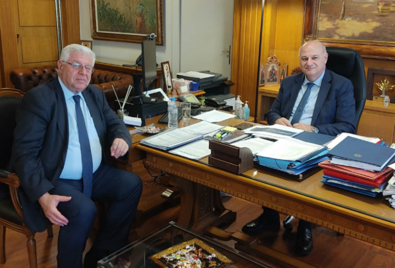 Συνάντηση Γ. Πασχαλίδη με τον Υπ. Αγροτικής Ανάπτυξης για τα αγροτικά της Π.Ε. Καβάλας