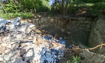 Σέρρες – Λάκκος για απόρριψη ογκωδών αντικειμένων σε παράδρομο της περιφερειακής οδού