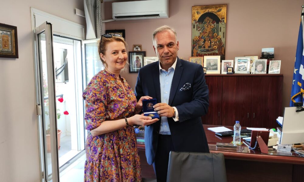 Θάσος – Συνάντηση του Δημάρχου Ελευθέριου Κυριακίδη με την Inga Nichanian της UNESCO
