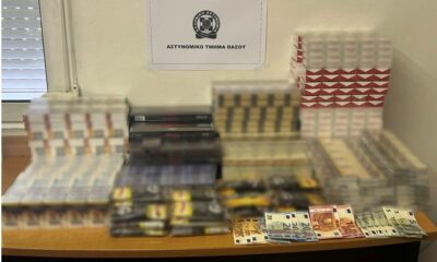 Θάσος – Σύλληψη δύο Ελλήνων για λαθραία τσιγάρα και καπνό