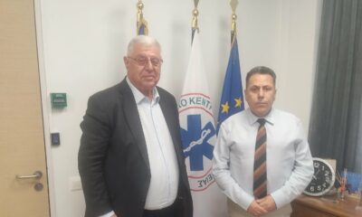 Συνάντηση Γιάννη Πασχαλίδη με τον Διοικητή του ΕΚΑΒ Γεώργιο Χαραλάμπους