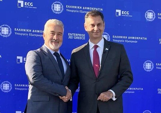 Ο πρόεδρος του ΣΕΜΜ-Θ Γεώργιος Φιλιππίδης στην εκδήλωση για τη νέα εθνική στρατηγική εξωστρέφειας