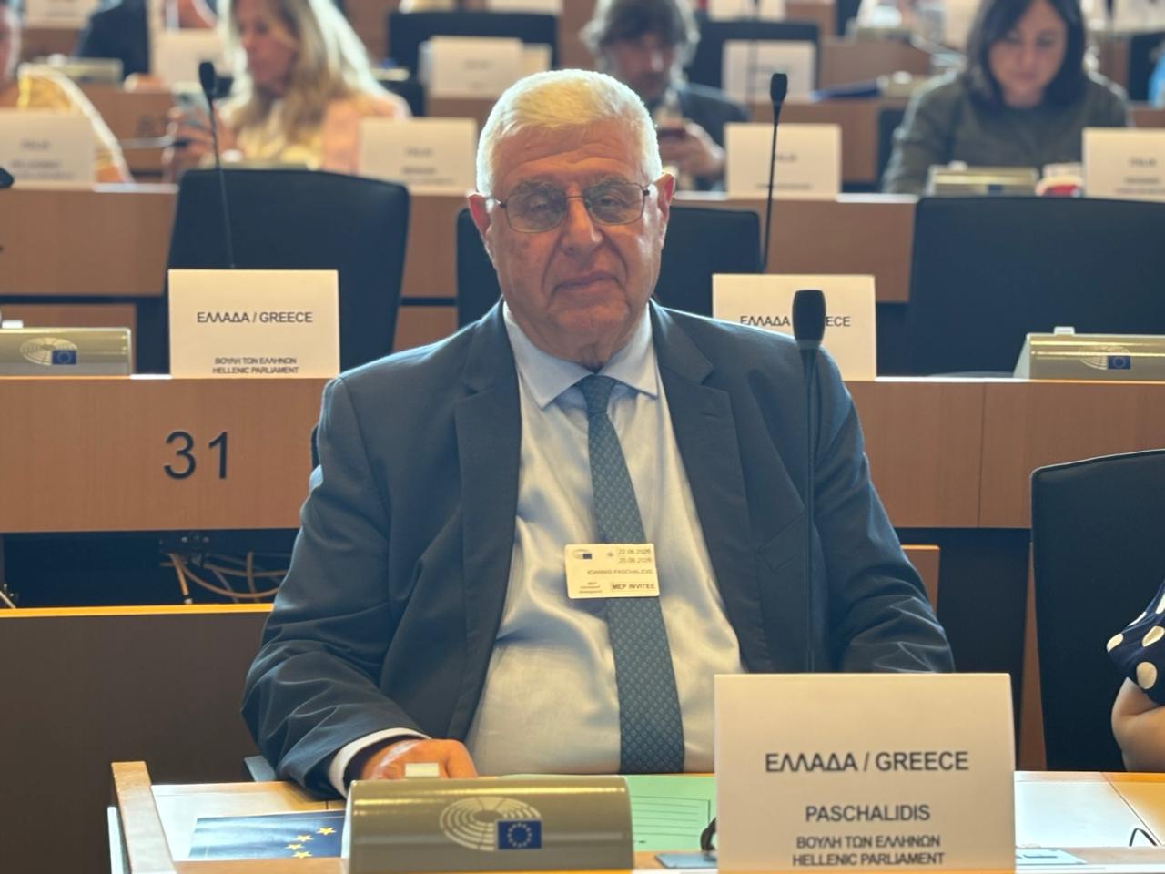Ο Γιάννης Πασχαλίδης στο Ευρωπαϊκό Κοινοβούλιο για τη Διακοινοβουλευτική Συνεδρίαση