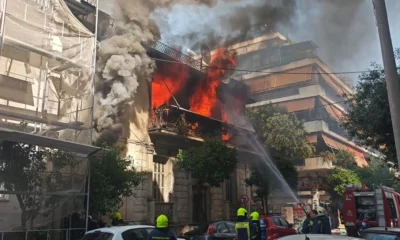 Καλλιθέα - Διάσωση 75χρονης από μπαλκόνι φλεγόμενου σπιτιού - 2026
