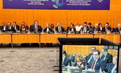 Κυριάκος Πιερρακάκης και Ματίας Κόρμαν σε κοινές δηλώσεις στο πλαίσιο της Υπουργικής Διάσκεψης του ΟΟΣΑ – 2026