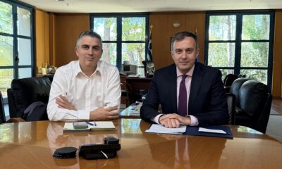 Συνάντηση Τάσου Χατζηβασιλείου με τον Χρίστο Δήμα για τις υποδομές στις Σέρρες