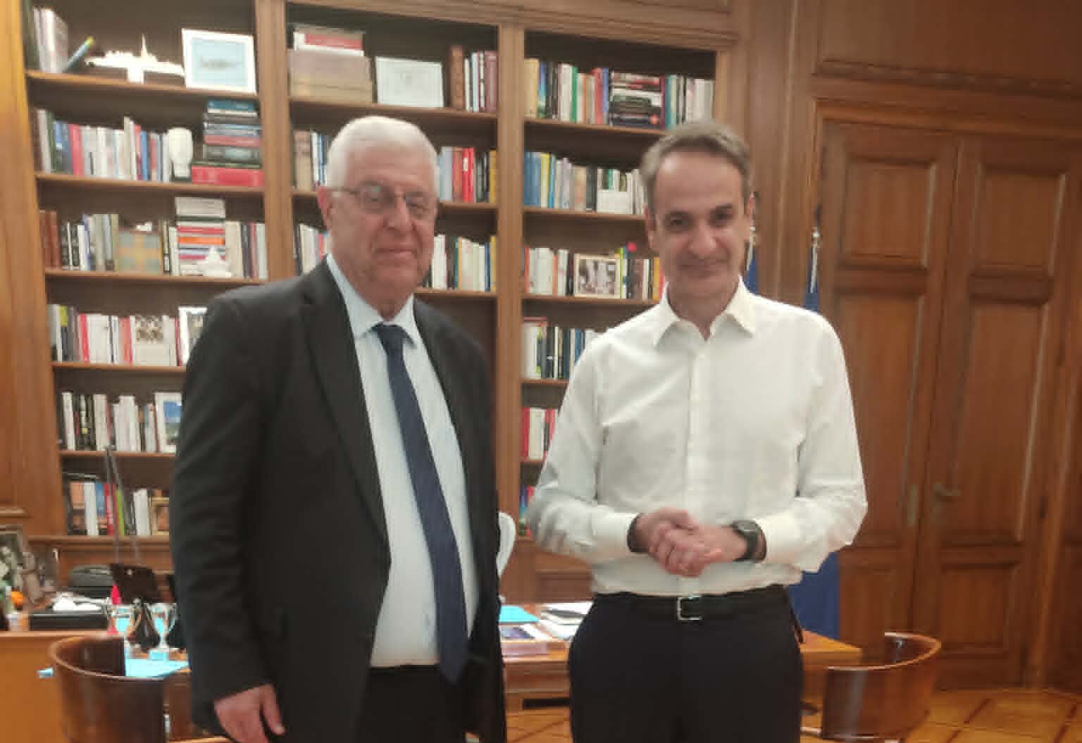 Γιάννης Πασχαλίδης – Συνάντηση με τον Πρωθυπουργό Κυριάκο Μητσοτάκη στο Μέγαρο Μαξίμου