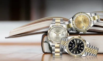 Βιτρίνα καταστήματος Rolex με πολυτελή ελβετικά ρολόγια.