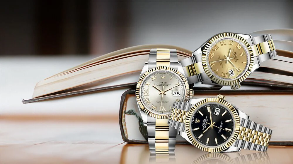 Βιτρίνα καταστήματος Rolex με πολυτελή ελβετικά ρολόγια.