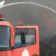 Καπνοί από τη φωτιά στο Κορωπί κοντά στην Αττική Οδό