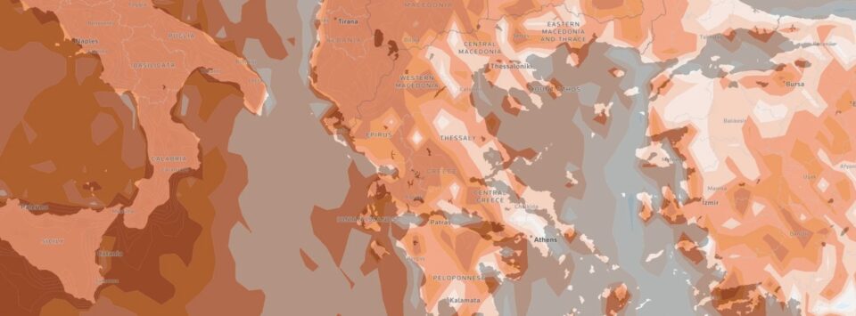 Υψηλές θερμοκρασίες και συνθήκες καύσωνα σε ευρωπαϊκή πόλη