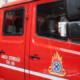 Πυροσβεστικές δυνάμεις στην Εγνατία Οδό κατά τη διαχείριση διαρροής μολύβδου από φορτηγό