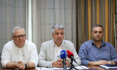Ο Περιφερειάρχης Ανατολικής Μακεδονίας και Θράκης Χριστόδουλος Τοψίδης κατά την παρουσίαση του απολογισμού στην Περιφερειακή Ενότητα Καβάλας.